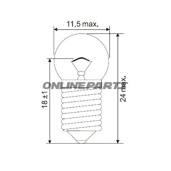 Bulb 6V0.6W Jmpe10 10 Pcs