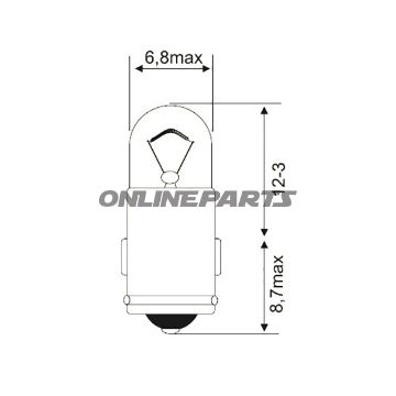 Bulb 6V1.2W Jmpba7s 10 Pcs