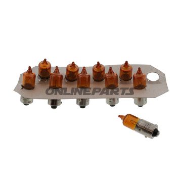 Bulb 12V Hy6w Jmpbaz9s Yellow 10 Pcs
