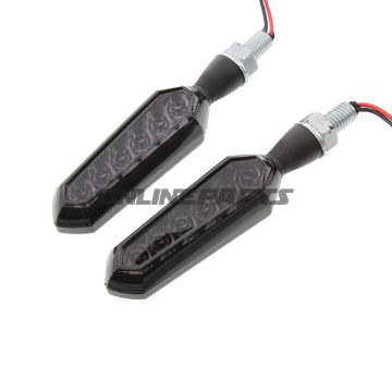 Indicator Dash 3 Jmpsmoked Glass Housing Black Sequential 