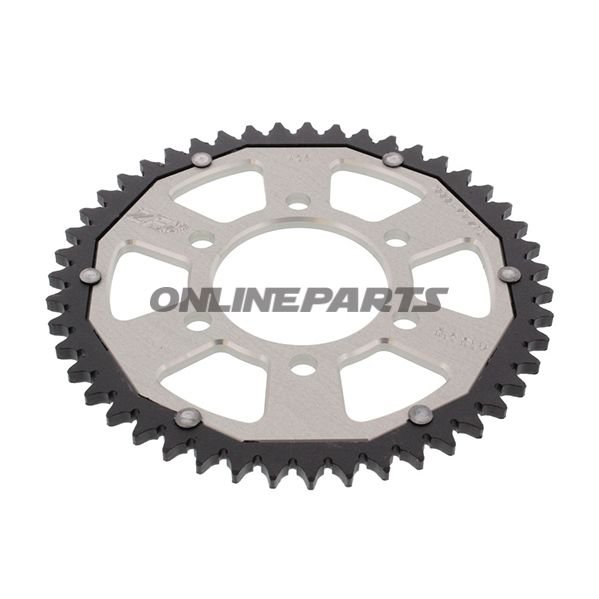 Rear Sprocket Dual 47 Tooth Pitch 428 Silverzf Inner Diameter 068 Bolt Spacing 090