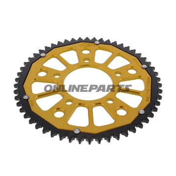 Rear Sprocket Dual 54 Tooth Pitch 428 Goldzf Inner Diameter 074 Bolt Spacing 100