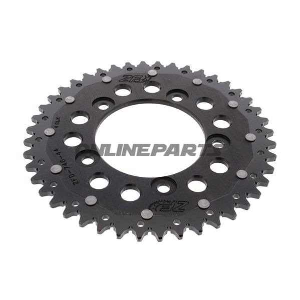 Rear Sprocket Dual 44 Tooth Pitch 520 Blackzf Inner Diameter 100 Bolt Spacing 124