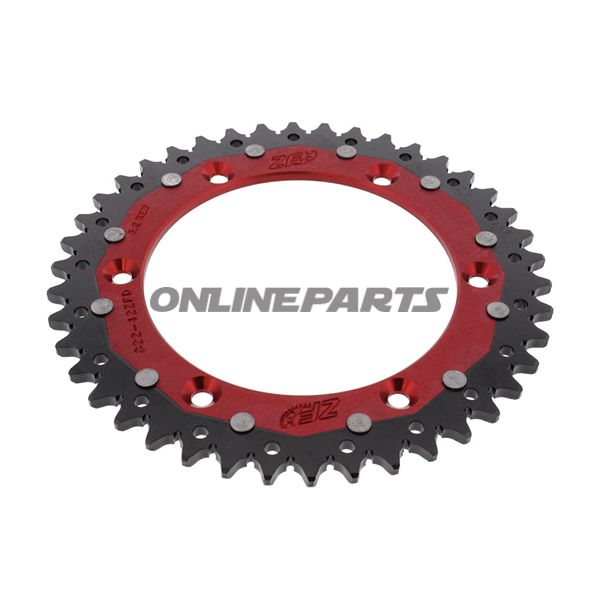 Rear Sprocket Dual 42 Tooth Pitch 520 Redzf Inner Diameter 136 Bolt Spacing 156