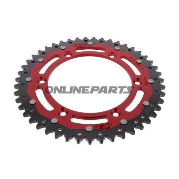 Rear Sprocket Dual 47 Tooth Pitch 520 Redzf Inner Diameter 136 Bolt Spacing 156