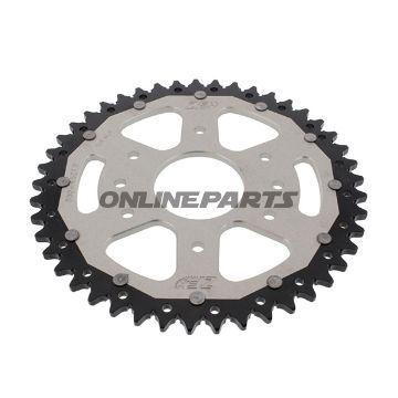 Rear Sprocket Dual 45 Tooth Pitch 520 Silverzf Inner Diameter 063 Bolt Spacing 110