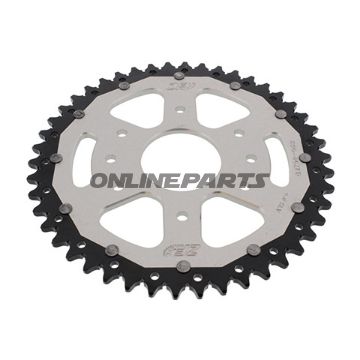 Rear Sprocket Dual 46 Tooth Pitch 520 Silverzf Inner Diameter 063 Bolt Spacing 110