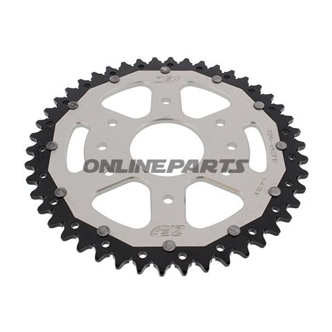Rear Sprocket Dual 46 Tooth Pitch 520 Silverzf Inner Diameter 063 Bolt Spacing 110