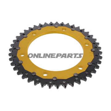 Rear Sprocket Dual 43 Tooth Pitch 525 Goldzf Inner Diameter 134 Bolt Spacing 160