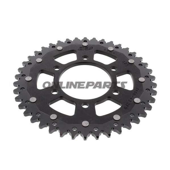 Rear Sprocket Dual 42 Tooth Pitch 525 Blackzf Inner Diameter 080 Bolt Spacing 104