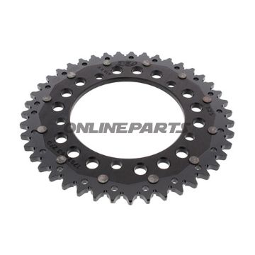 Rear Sprocket Dual 43 Tooth Pitch 525 Blackzf Inner Diameter 120 Bolt Spacing 140