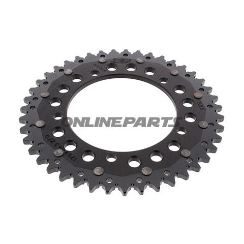 Rear Sprocket Dual 43 Tooth Pitch 525 Blackzf Inner Diameter 120 Bolt Spacing 140