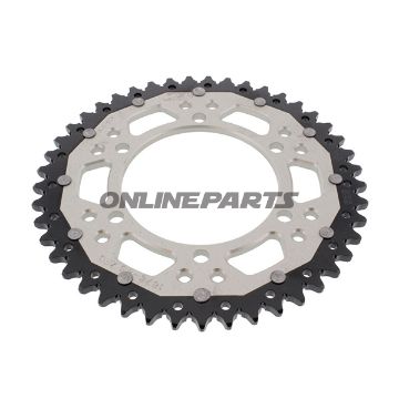 Rear Sprocket Dual 45 Tooth Pitch 525 Silverzf Inner Diameter 110 Bolt Spacing 130