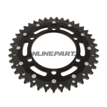 Rear Sprocket Dual 41 Tooth Pitch 525 Blackzf Inner Diameter 106 Bolt Spacing 125
