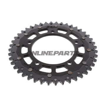 Rear Sprocket Dual 44 Tooth Pitch 525 Blackzf Inner Diameter 110 Bolt Spacing 130.8