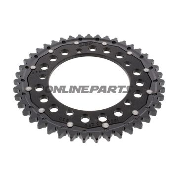 Rear Sprocket Dual 43 Tooth Pitch 530 Blackzf Inner Diameter 120 Bolt Spacing 140