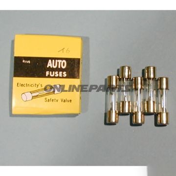 Glass Fuse 25Mm 20A Jmpcont 5 Pcs