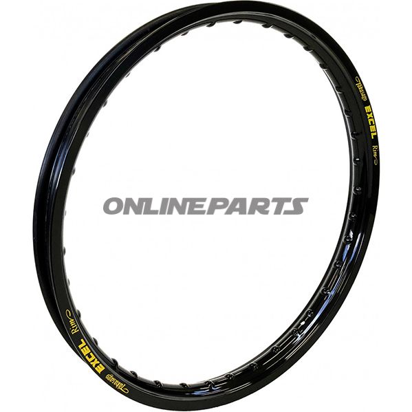 Aluminium Rim Excel1.60 X 12 Black 28H