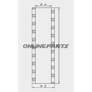 Fork Spring 25N/Mm105 Mm 26 Mm Kayaba