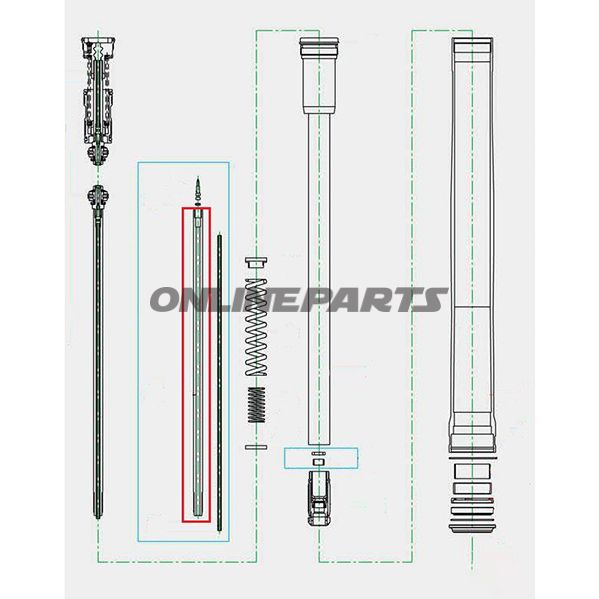 Piston Rod For Forkzugstufe Kayaba