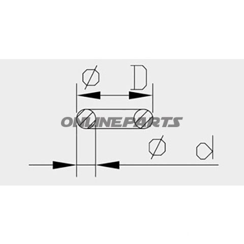 O-Ring Unter Federfuehrfork Kyb