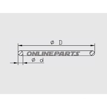 O-Ring For Piston Suspension Strut44 Mm Kayaba