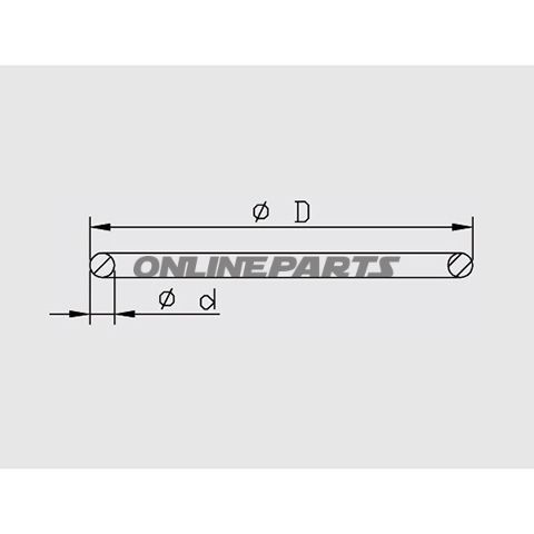 O-Ring For Piston Suspension Strut44 Mm Kayaba
