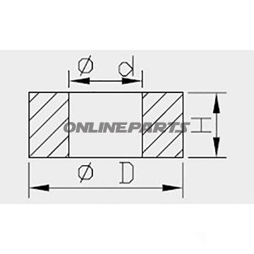 U-Scheibe Piston Rodfederbein Kayaba