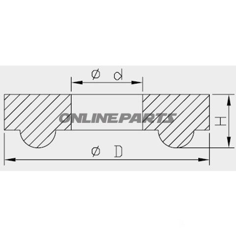 Anschlaggummi For Sealing Head16 Mm Kayaba