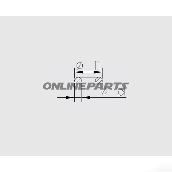 O-Ring For Piston Rodfederbein Innen 18 Mm Kayaba