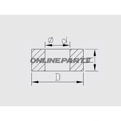 Abstandsh Piston Rodfederbein Innen 18 Mm Kayaba