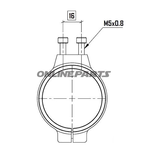 Rahmenklemme For Ausgl Beh52 Mm  Yss