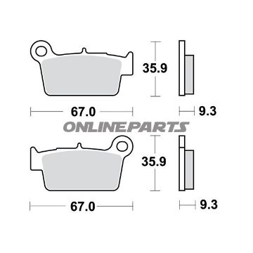 Brake Pads Sintered Rsi Trwaltn 7320070