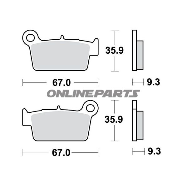 Brake Pads Sintered Rsi Trwaltn 7320070