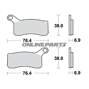 Brake Pads Sintered Silver Trw