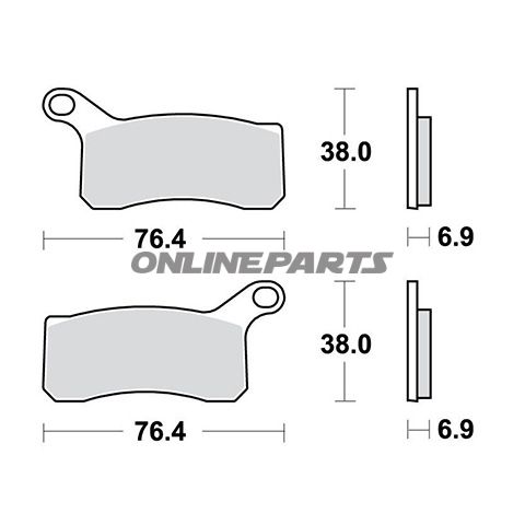 Brake Pads Sintered Silver Trw