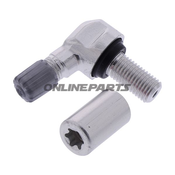 Vent Angle Alu Schraderfor Rdks 11.5Mm Silver