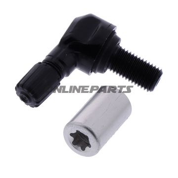 Vent Angle Alu Schraderfor Rdks 11.5Mm Black
