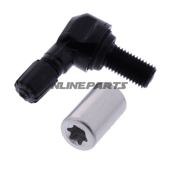 Vent Angle Alu Schraderfor Rdks 11.5Mm Black
