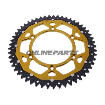 Rear Sprocket Dual 53 Tooth Pitch 520 Goldzf Inner Diameter 125 Bolt Spacing 150