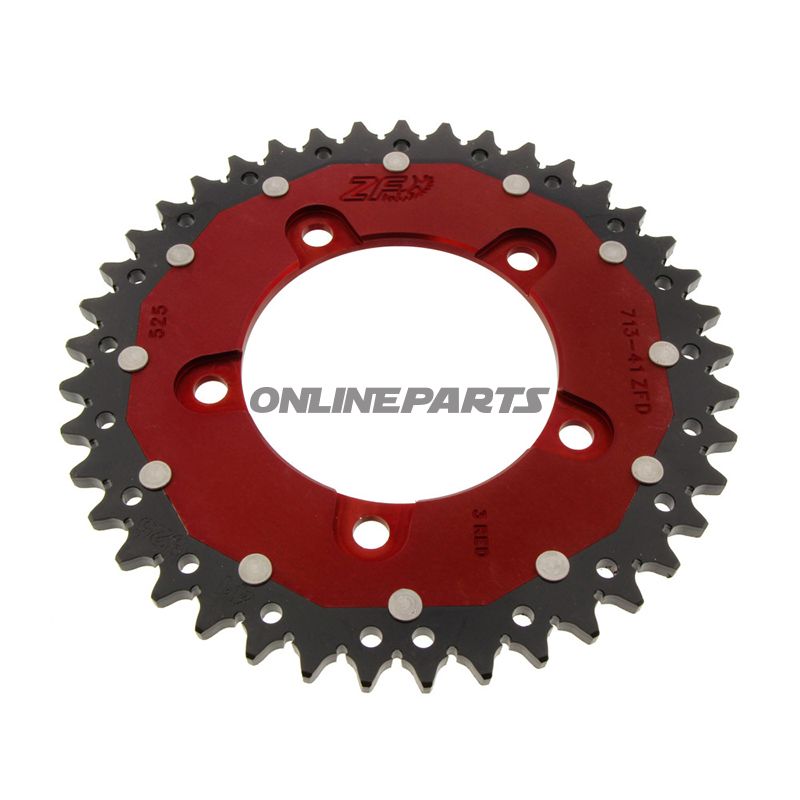 Rear Sprocket Dual 41 Tooth Pitch 525 Redzf Inner Diameter 100 Bolt Spacing 120