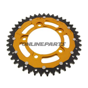 Rear Sprocket Dual 43 Tooth Pitch 525 Goldzf Inner Diameter 100 Bolt Spacing 120