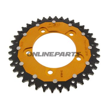 Rear Sprocket Dual 40 Tooth Pitch 525 Goldzf Inner Diameter 100 Bolt Spacing 120