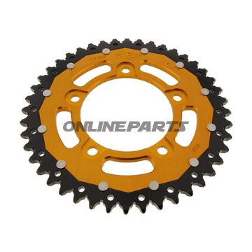 Rear Sprocket Dual 44 Tooth Pitch 525 Goldzf Inner Diameter 100 Bolt Spacing 120