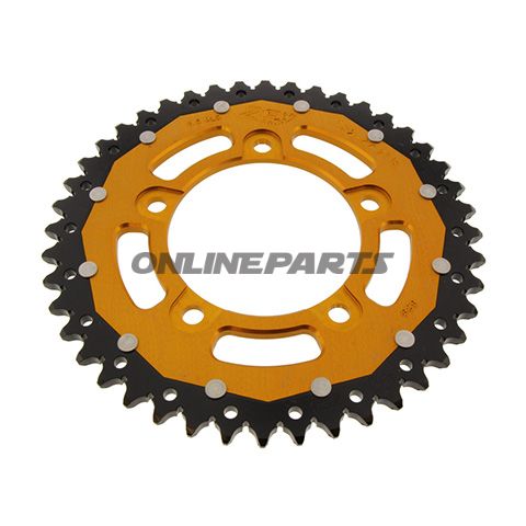 Rear Sprocket Dual 44 Tooth Pitch 525 Goldzf Inner Diameter 100 Bolt Spacing 120