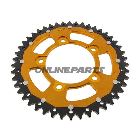 Rear Sprocket Dual 46 Tooth Pitch 525 Goldzf Inner Diameter 100 Bolt Spacing 120