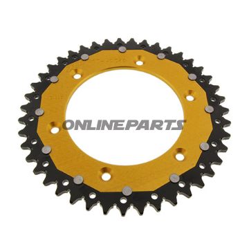 Rear Sprocket Dual 43 Tooth Pitch 520 Goldzf Inner Diameter 125 Bolt Spacing 150