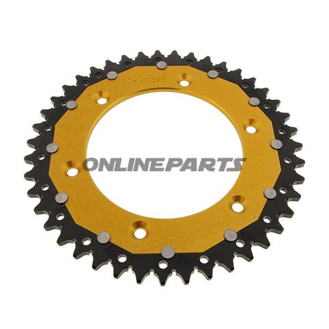 Rear Sprocket Dual 43 Tooth Pitch 520 Goldzf Inner Diameter 125 Bolt Spacing 150