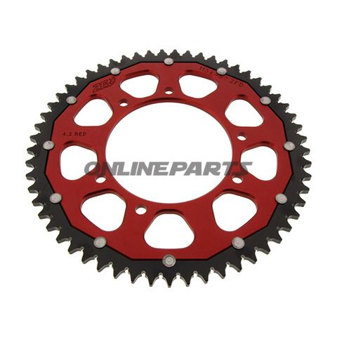 Rear Sprocket Dual 57 Tooth Pitch 428 Redzf Inner Diameter 105 Bolt Spacing 125