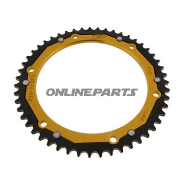 Rear Sprocket Dual 51 Tooth Pitch 428 Goldzf Inner Diameter 152 Bolt Spacing 175